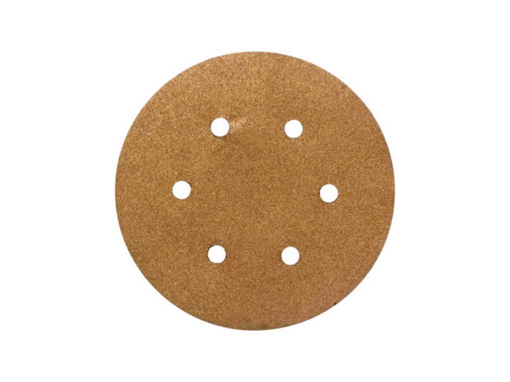 Ø150mm carbide slibeskive med 6 huller og velcro