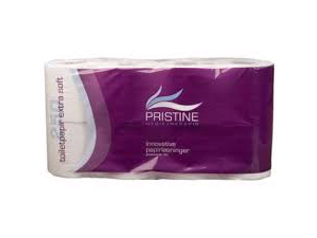 Toiletpapir Pristine Classic 8rl.
2-lag hvid