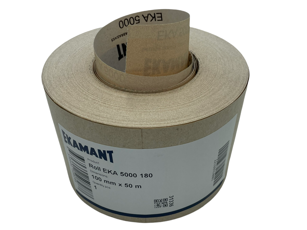 100mm x 50m EKA 5000 sandpapir på rulle fra EKAMANT