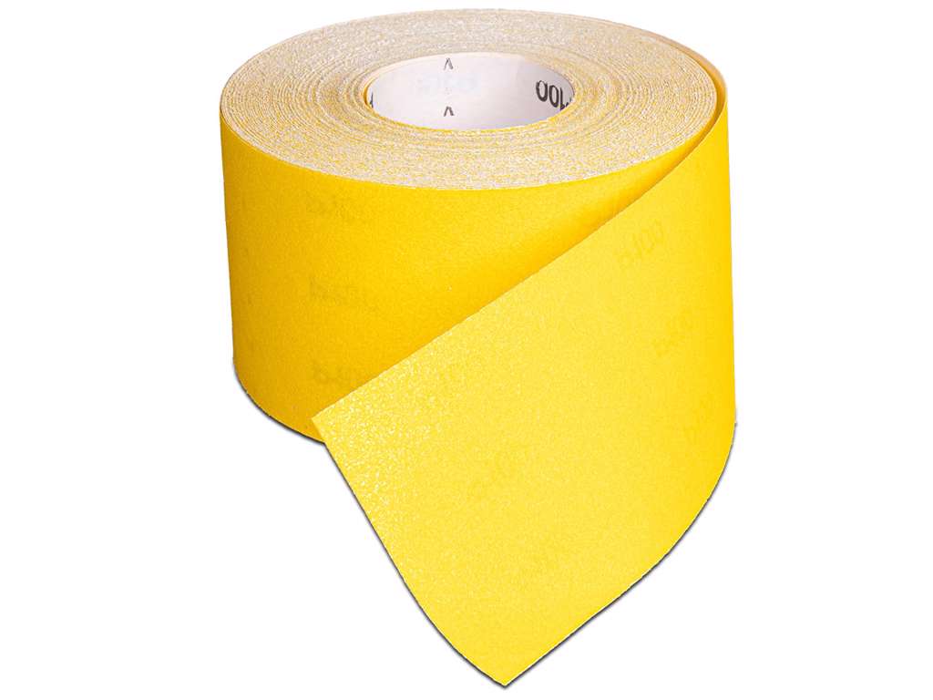 115mm x 50m gul Giallo sandpapir på rulle