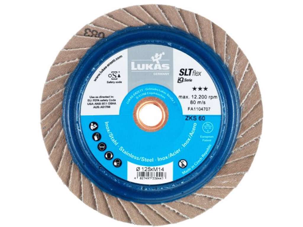 SLTflex  lameltallerken - 125mm M14 Z 
125mm M14 Z Korn 60