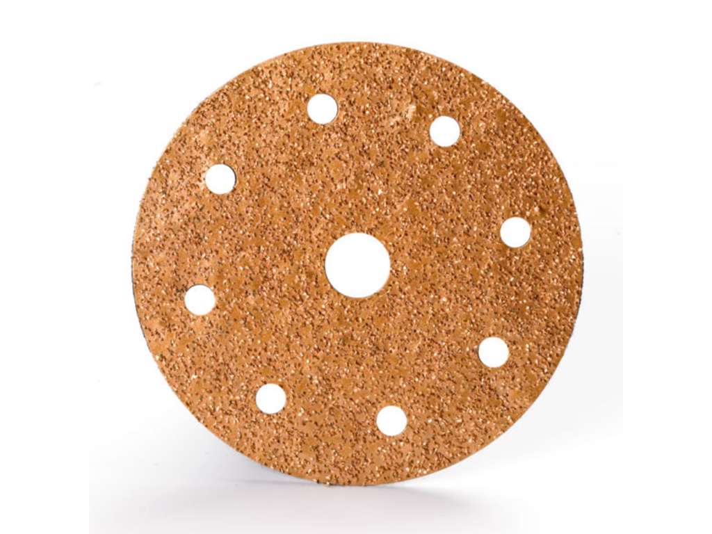 Ø150mm carbide slibeskive med 9 huller og velcro