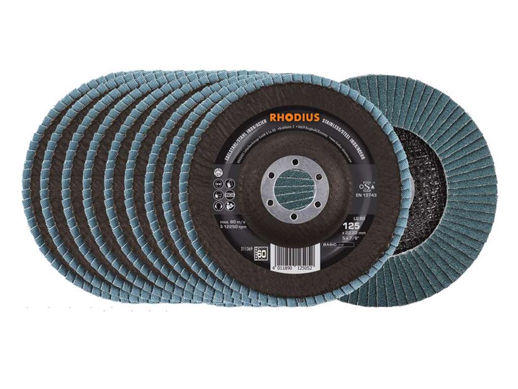 Rhodius Lameltallerken LS80 - 125x22,2 Korn 
125x22,2 Korn 6060