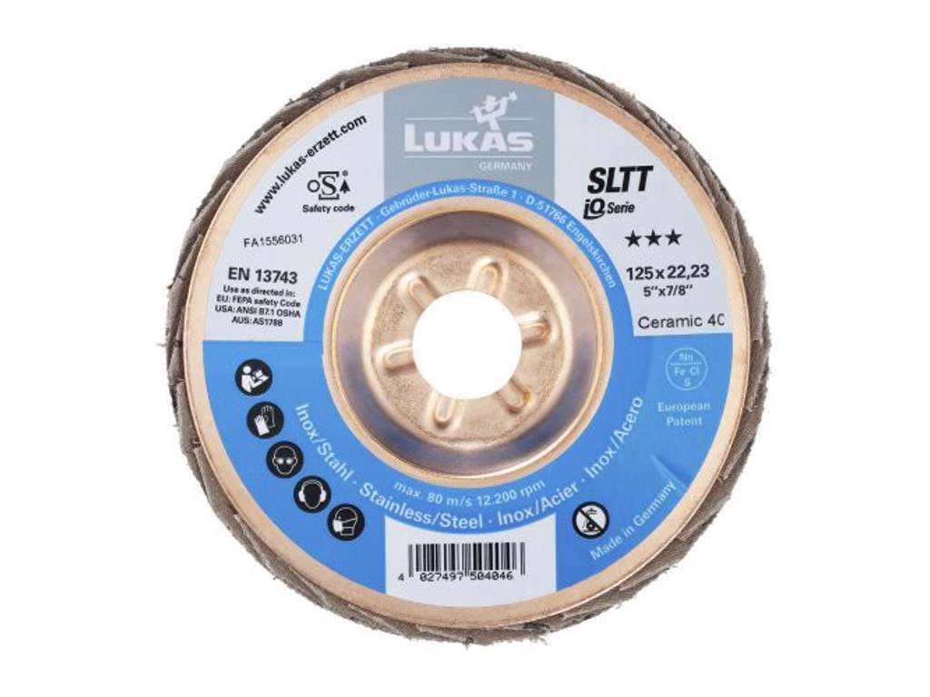 125mm x 22mm SLTT Z keramisk lameltallerken  fra Lukas