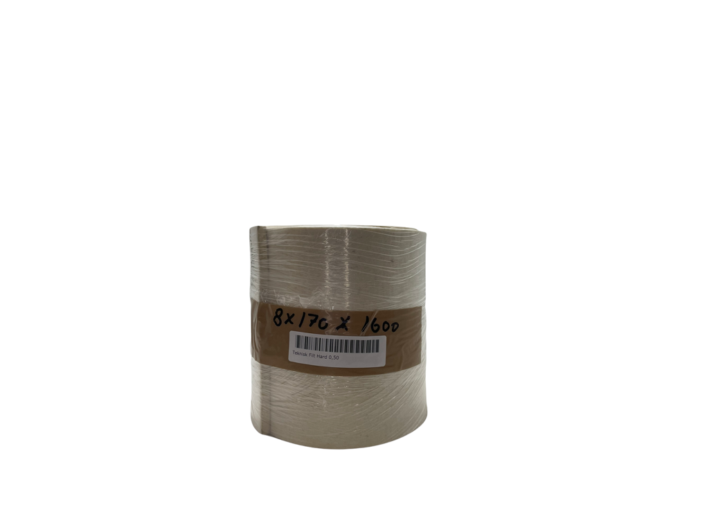Teknisk Filt Hard 0,50 - 1600 x 170 mm - 8 mm