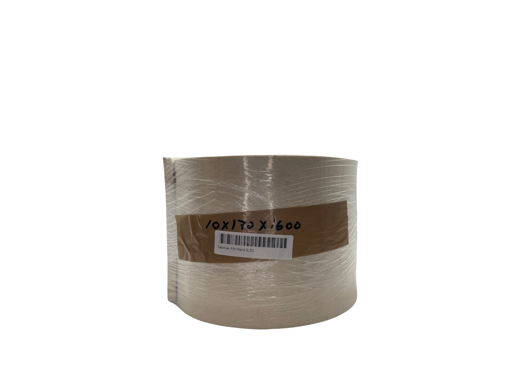 Teknisk Filt Hard 0,50 -  1600 x 170 mm - 10 mm