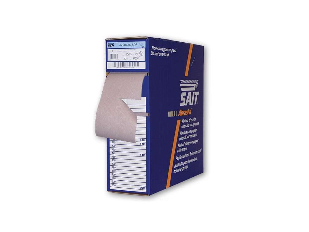 SAIT 4-VS softflex 115mm x 25m med skum på bagsiden