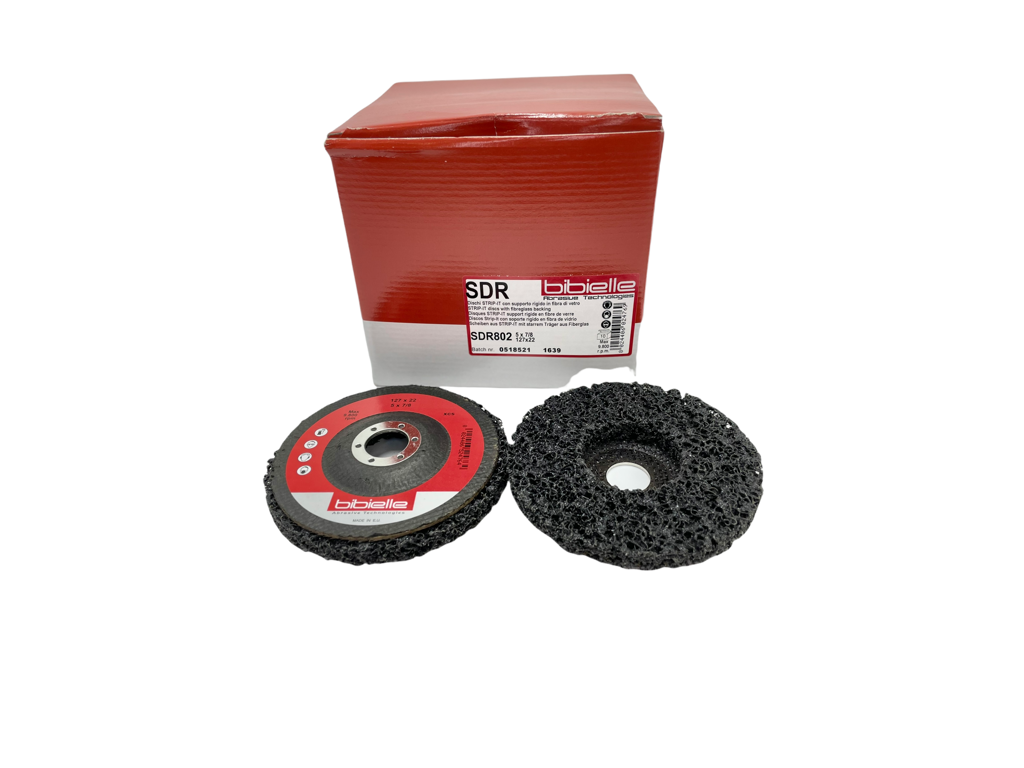 Afrensningshjul m/bagplade
SDR802 127 x 22mm meget grov