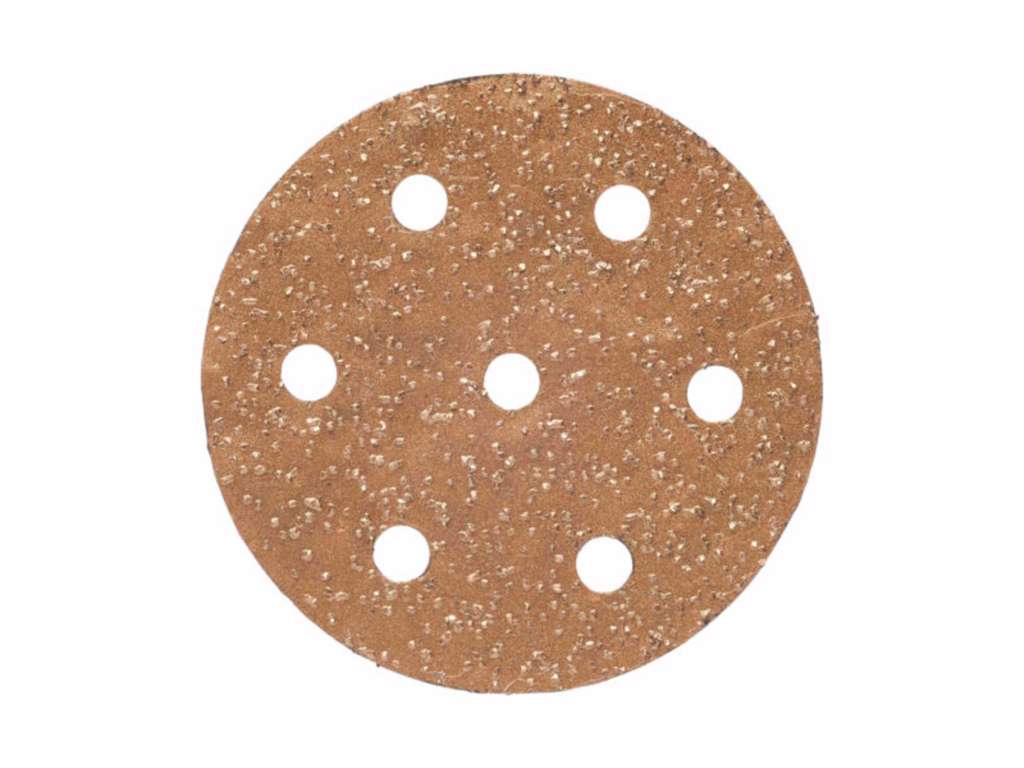 Ø125mm carbide slibeskive med huller og velcro