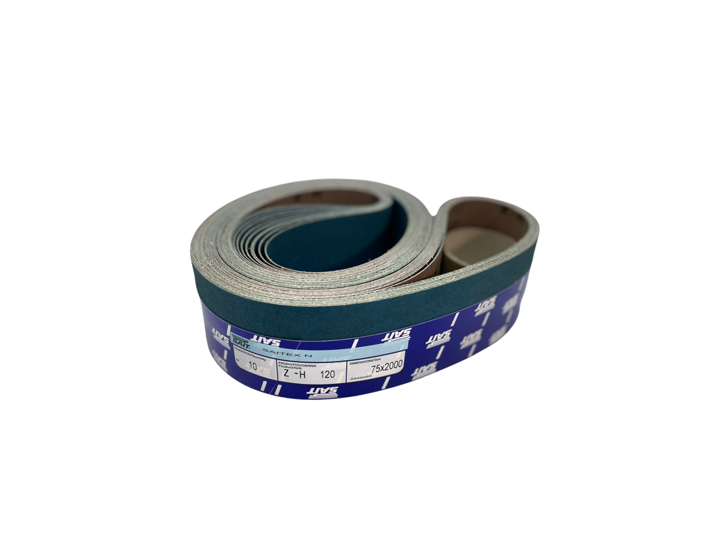 75mm x 2000mm Z-H zirkon slibebånd fra SAIT